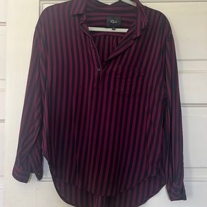 Rails Button Neck Top